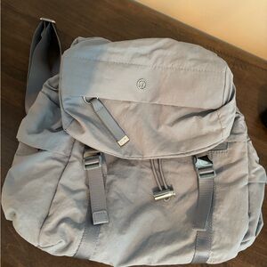 Light Blue Backpack/Hobo Bag with Adjustable Straps